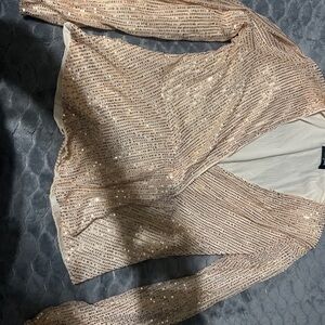 Sequin Embellished Blouse - Cream
